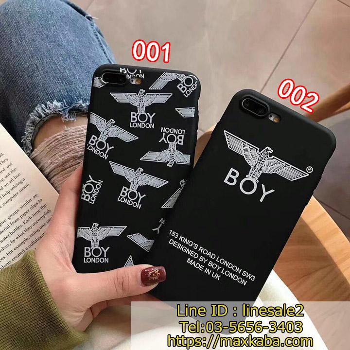 BOY LONDON iPhoneXR/XSケース 背面ロゴ柄