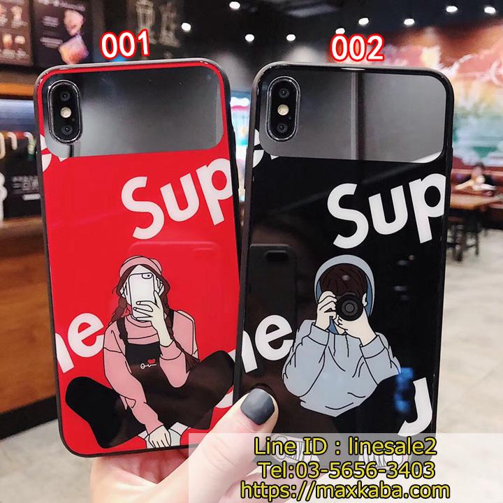 supreme iphoneXSケース 鏡付き