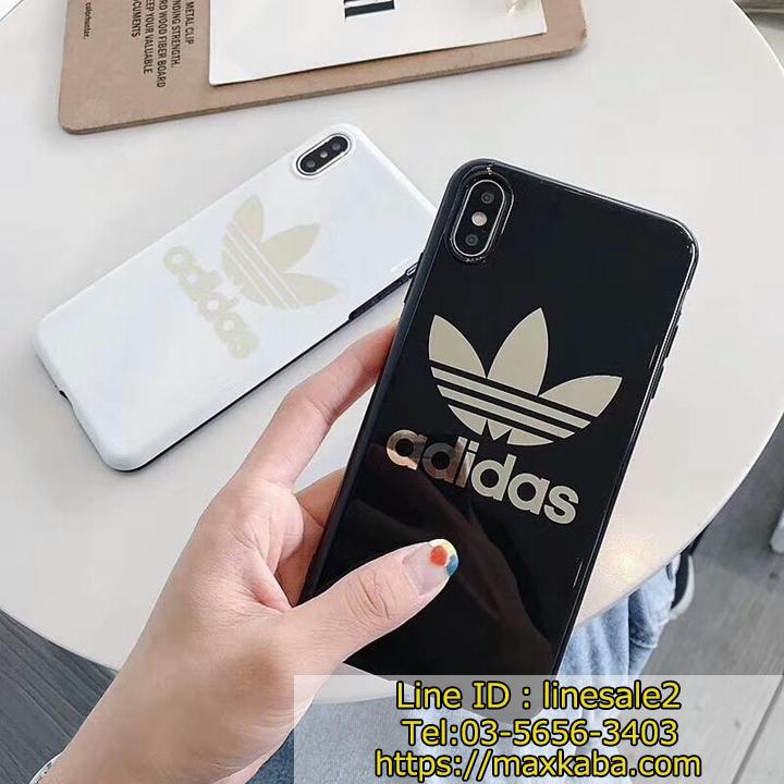 金メッキ Adidas アイフォンXS/XS maxカバー