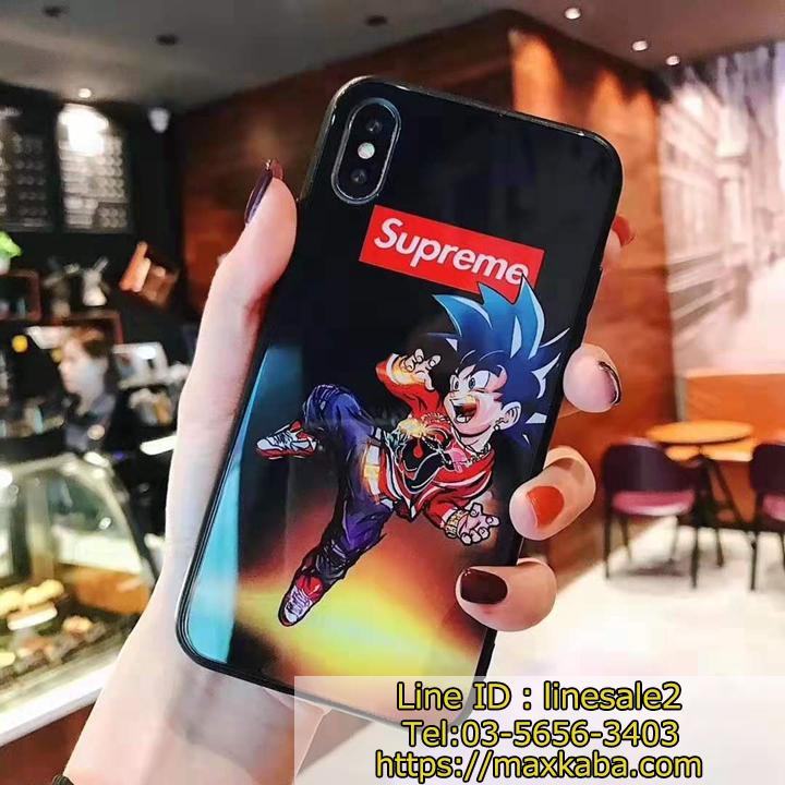 supreme背面ガラスiPhonexs max携帯ケース