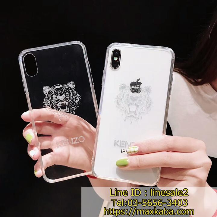 kenzo iphonexs case,kenzoブランド柄スマホケース,清楚系キラキラ透明的ケース,セレブ愛用少女心アイフォンx経典的カバー,ガラス透明的簡約風iphone8plus携帯ケース