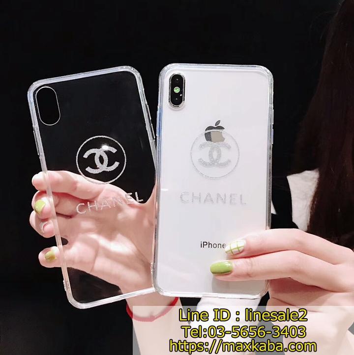 chanel iphonexs max case,シャネルブランド柄スマホケース,Chanelガラス透明的簡約風iphone8plus携帯ケース,セレブ愛用少女心アイフォンxr経典的カバー,清楚系キラキラ透明的ケース