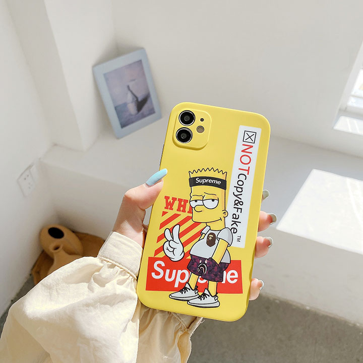 Simpson&off-white&supremeコラボ iphone12pro max携帯ケース 