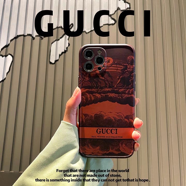 アイフォーン12promax/12 ロゴ付き Gucci 携帯ケース