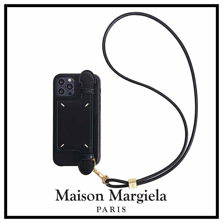 アイフォン 12 pro/12 mini手首ストラップ付きカバーMaison Margiela